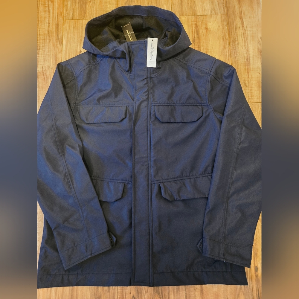 NEW Banana Republic Jacket Hooded Coat Navy Men’s Size L